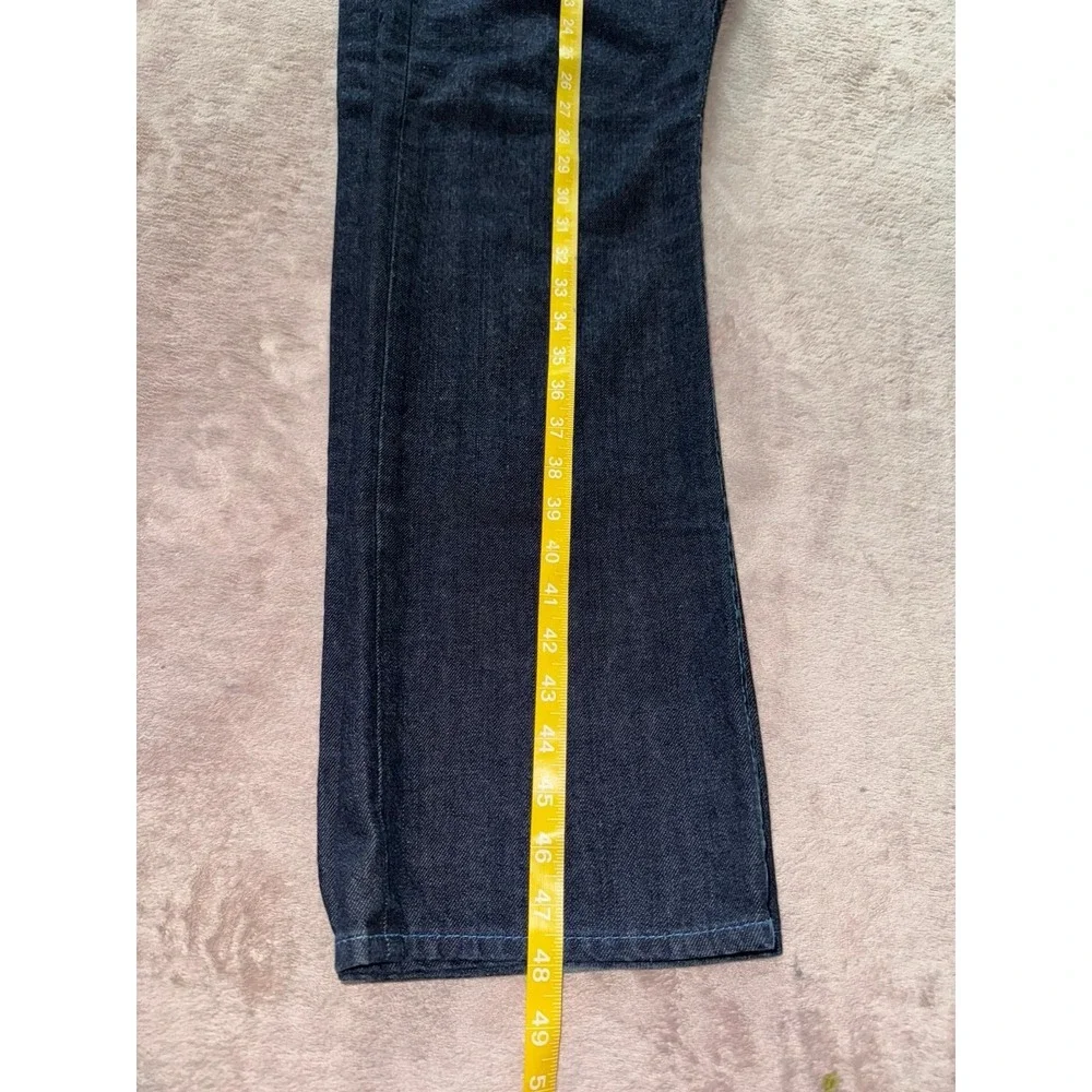True Religion Mens Straight Blue Denim Jeans Dark Wash Slim‎ Fit Size 36